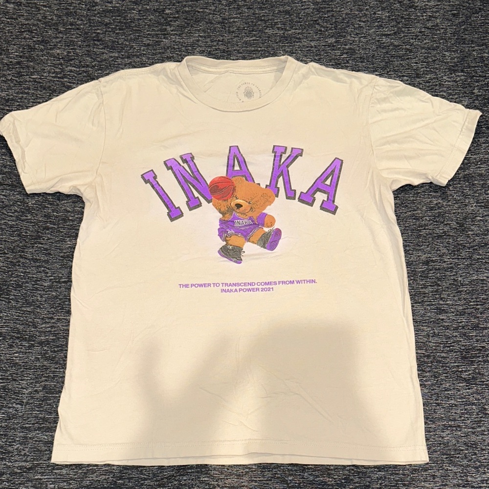INAKA Tee with Purple Basketball Bear